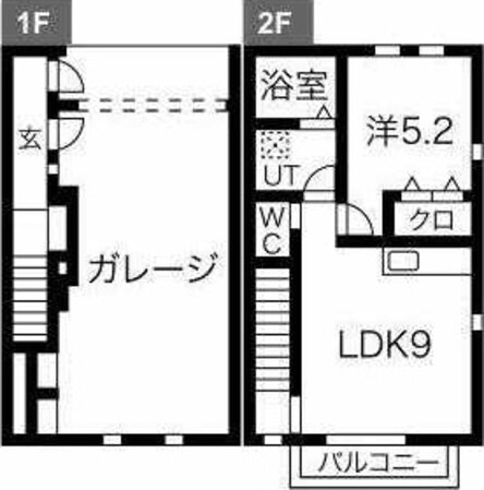 アンソレイエＡ棟の物件間取画像